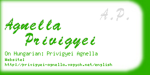 agnella privigyei business card